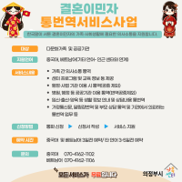 결혼이민자  통번역서비스사업