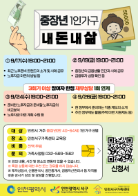 1인가구 행복동행사업 중장년 1인가구 내 돈 내 삶