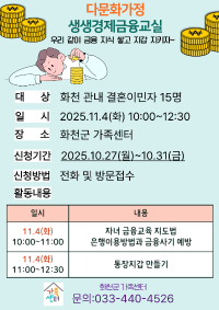 생생경제 금융교실(다문화 가족관계지원)